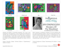 画像をギャラリービューアに読み込む, an assortment of images on a box of note cards Indigenous artist, 

