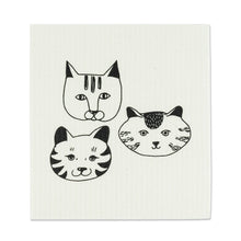 Load image into Gallery viewer, cat faces  Swedish dishcloths
