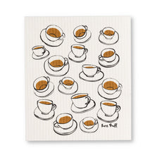 Load image into Gallery viewer, teacups Swedish dishcloths - last one
