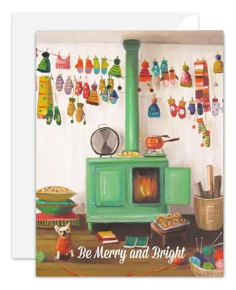 holiday knitter card