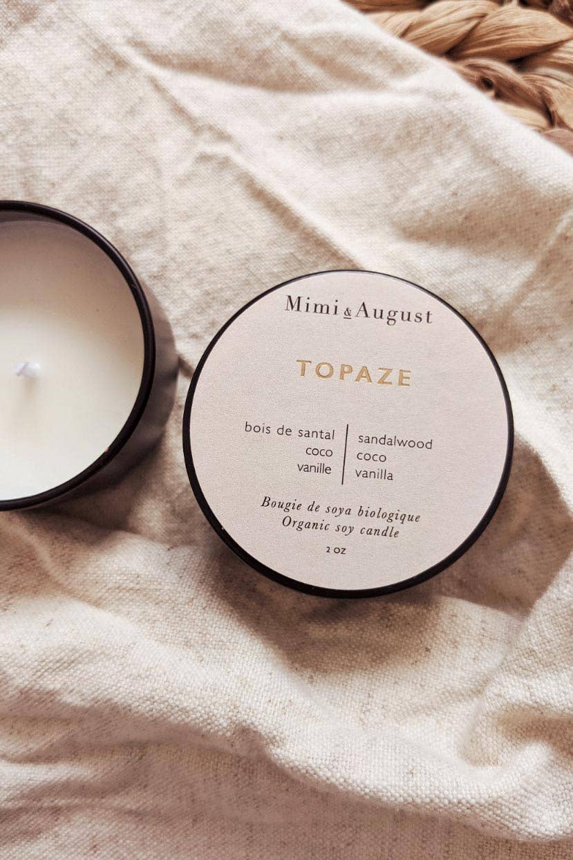 topaze candle -  2 oz - last one - save 50%